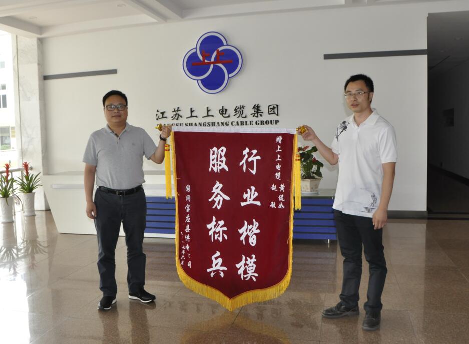 新宝GG电缆获用户赠锦旗致谢