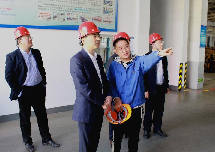 2018年4月9日，，，，，宣都会委常委、常务副市长汪谦慎来新宝GG电缆旅行考察