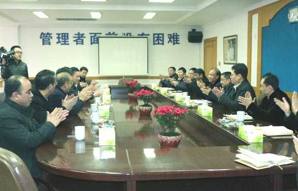 溧阳市委书记蒋锋一行来新宝GG电缆新春走访