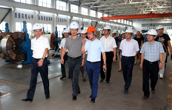 浙江省海盐县党政代表团来新宝GG电缆旅行考察