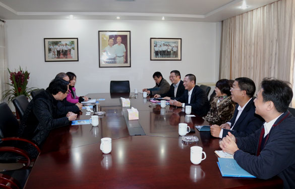 广东省质检院院长胡南乾一行来新宝GG集团考察交流