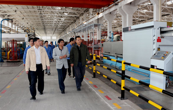 江苏省质量奖评审组专家来新宝GG集团现场评审