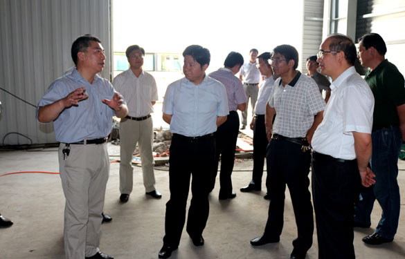 溧阳市市长苏江华等向导来新宝GG集团督查