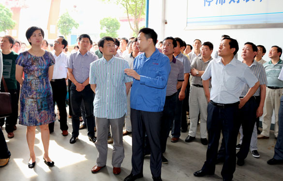 安徽省青阳县学习考察团一行来新宝GG集团旅行考察