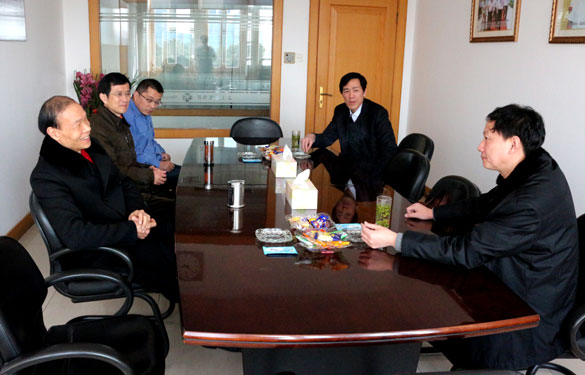 溧阳市地税局局长鞠嘹亮一行来新宝GG集团走访