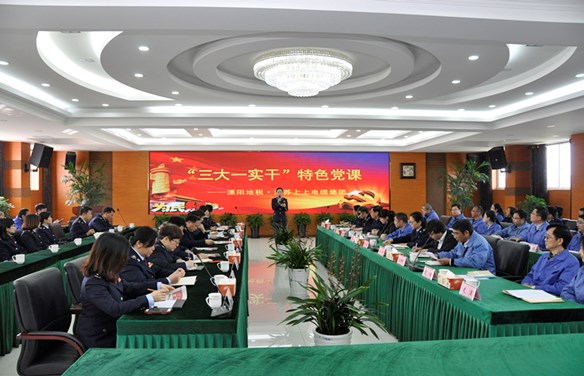 溧阳地税“三大一实干”税企共话特色党课走进新宝GG电缆