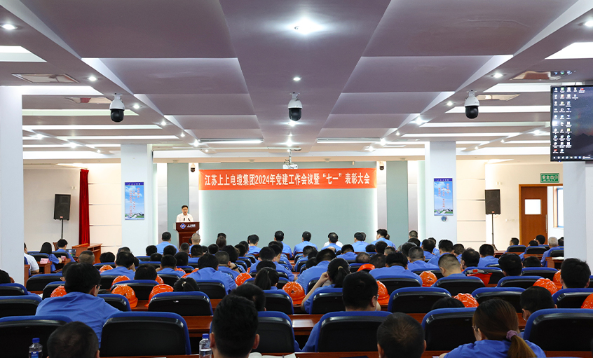 新宝GG电缆召开2024年党建事情聚会暨“七一”表扬大会